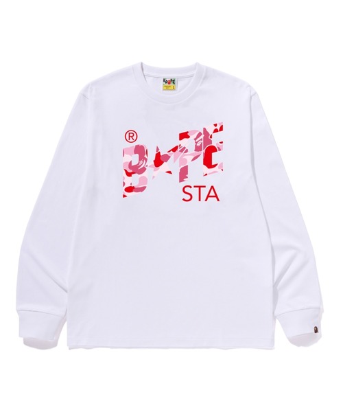 ABC CAMO BAPE STA LS TEE — лонгслив BAPE с камуфляжем ABC CAMO