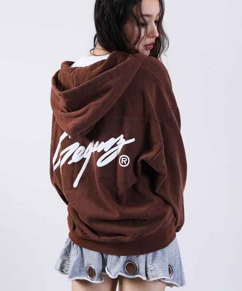 Vintaj / Work‑Aging Zip P/K — худи с молнией, эффект состаривания, рабочий стиль