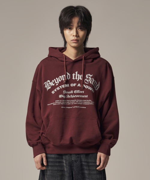 System Down Hoodie Burgundy — худи бордовый