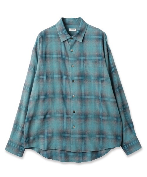 OMBRE CHECK SHIRT — рубашка в клетку омбре