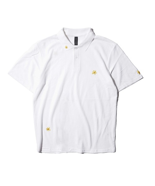 TRIFTY LOOK гладкий поло с вышивкой цветов / FLOWER EMB POLO SHIRT