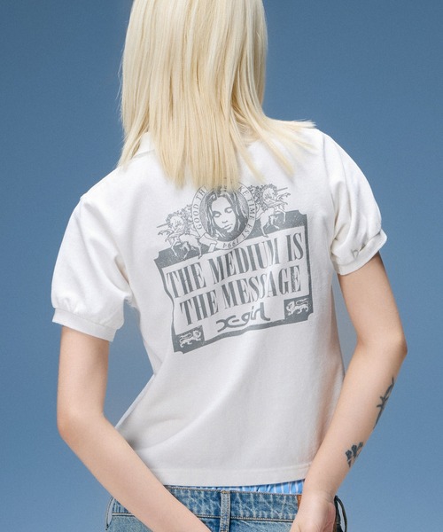 VINTAGE LABEL FACE BABY POLO TOP — детская поло‑футболка винтажной этикетки