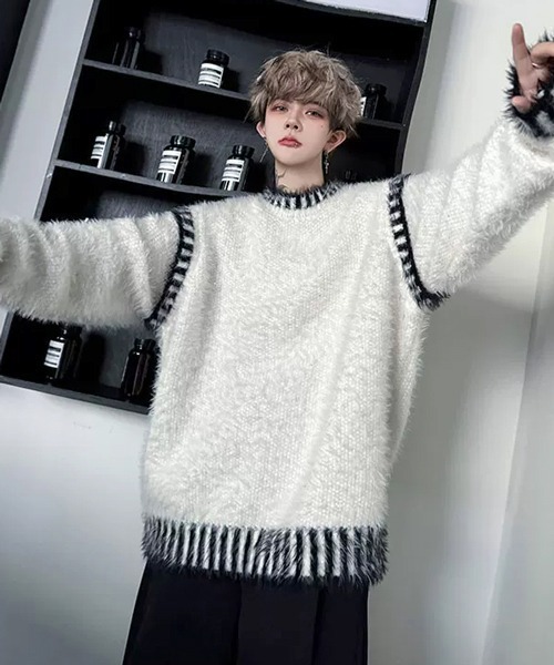 [NEOS] Рив цветная шерстяная футболка Fair Knit сеттер пуловер, унисекс, модель 2026 осень‑зима