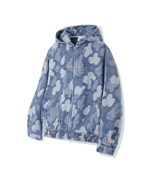 Stafferju Denim full zip up — деним-фуллзип жакет