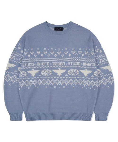 mahagrid EAGLE ECLIPSE KNIT SWEATER — вязаный свитер Eagle Eclipse