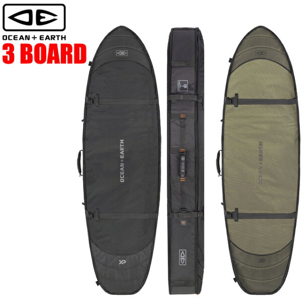 OCEAN&EARTH HYPA FISH/SHORT TRAVEL COVER — чехол на 3 доски для серфбордов, жёсткий, O&E