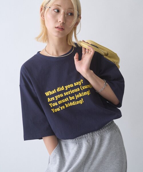 UNISEX — PokoPoko Message Logo TEE — футболка с принтом