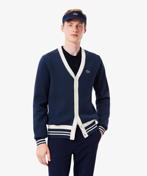 Woolblend Jersey Knit Cardigan — шерстяной кардиган