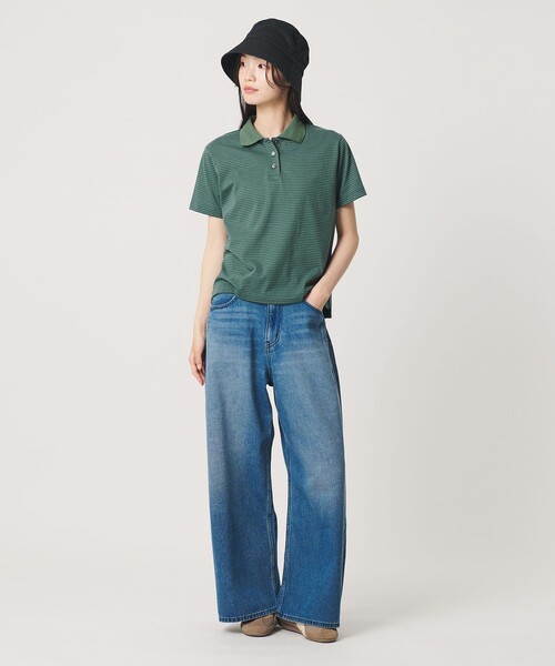 Cotton Poliestel Border Polo Shirt — футболка-поло