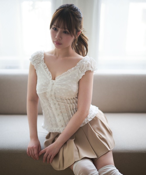 Cotton lace belle tops — хлопковая кружевная блуза