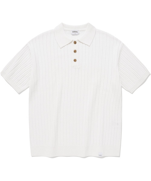 Course Poro half‑knit ivory — айвори пуловер