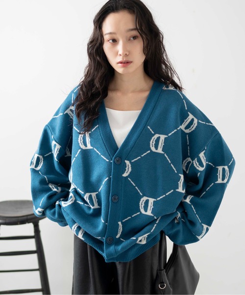 WEGO/Overfit logo cardigan
