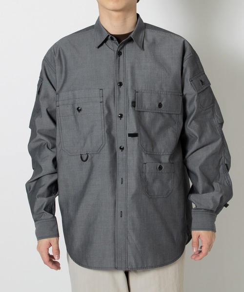 TECH MULTI POCKET CHAMBRAY SHI BE-84026
