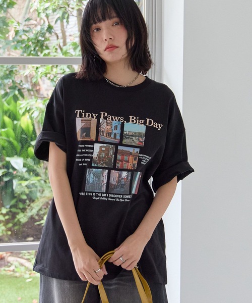 UNISEX ростовая нашивка T‑shirt «Кот / фотопринт / тату» развёрнутая 2 размера