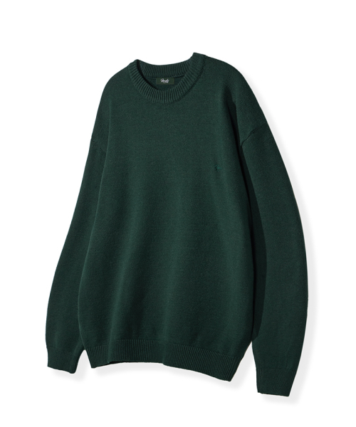 Meyple вязаный базовый род — 니트 Round Knit [зелёный]