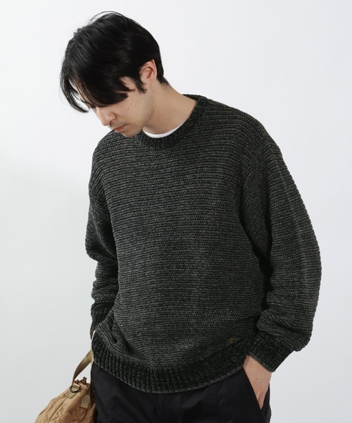 BLOOM WAVE — вязаная плетёная футболка (knit pullover)