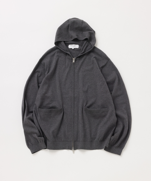 FOLL / italy spinning giza cotton zip hoodie — хлопковая худи на молнии (Италия)