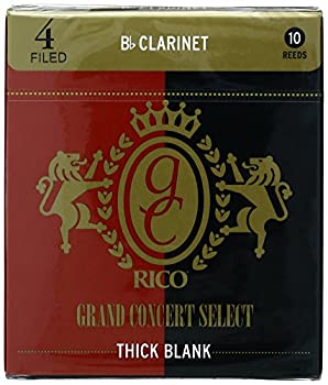 D'Addario WoodWinds Reed для кларнета Bb GRAND CONCERT SELECT THICK BLANK RGT10BCL400 [жёсткость 4.0] — 10 шт. (внутренний рынок, подлинный)