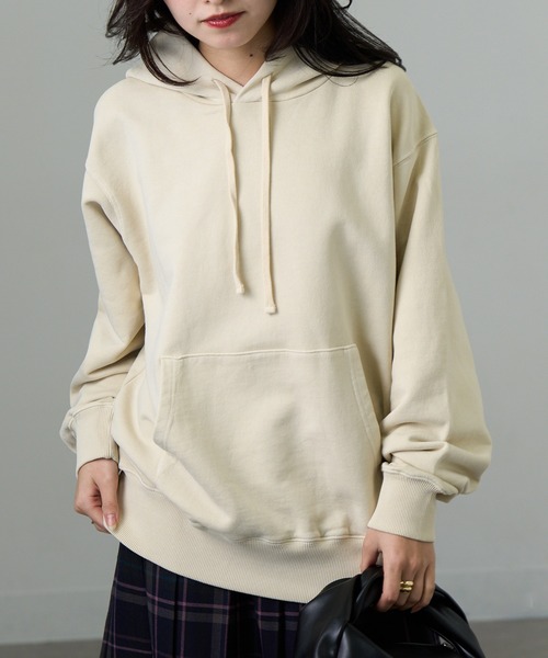 Cross&Stitch 10‑ounce Pigment Dye Heavy Weight Pullover Parka — обработанная краской, с внутренним ворсом и винтажной отделкой PGP-150