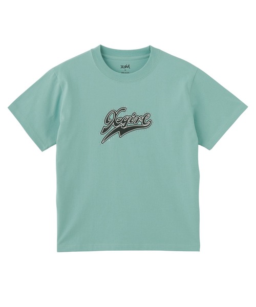 Футболка с кристаллами и логотипом S/S