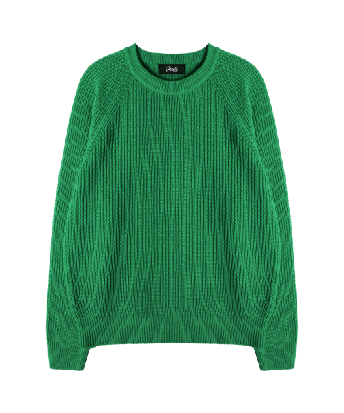 WASHABLE DERRI HATCH Raglan Knit [зелёный] — лёгкий реглан вязаный