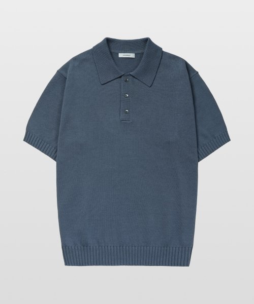 Softcotton 100 3PLY Polo — поло, полушерстяной, короткий рукав, синий