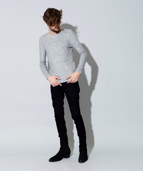 NO ID. Bicule Lamb Pile Crew Neck Pullover — свитер из овечьей шерсти