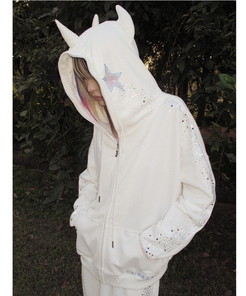 CFIERCE CRYING UNICORN HOODIE — худи с принтом