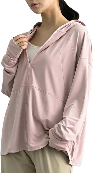 Легкий UV-кардеган Rashguard с длинными рукавами, парка, средняя длина, топс, с липучкой, защита от солнца, быстросохнущий, розовый (J20033, L)