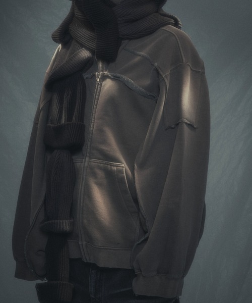 SURGERY — ремейк пигментная худи‑куртка (surgery remake pigment hood jacket)