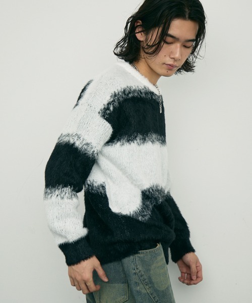 Платье‑свитер Mohair‑like Shaggy Knit Sweater — пушистый мохеровый свитер