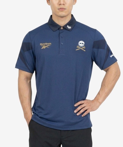 SIGNATURE Vector Colorblocked Polo — поло с фирменным векторным колорблоком