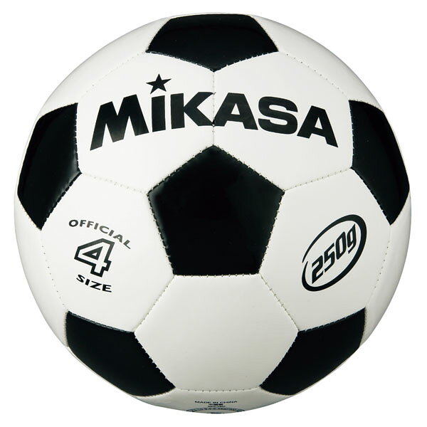 Футбольный мяч MIKASA №4 (бело/черный) SVC403-WBK — тренировочный мяч для детей, соревновательный