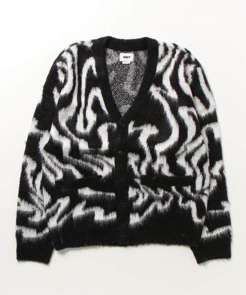 OBEY — Mohair Blarivins флисовая куртка‑кардиган