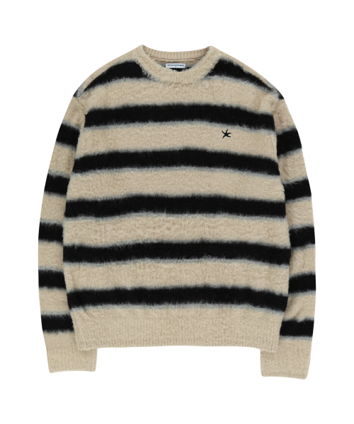 TCM Starfish mini logo mohair knit (бежевый)
