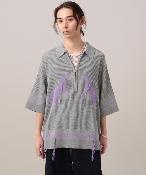 TASTE by Knit трикотажный пуловер с полу‑молнией «Animal»
