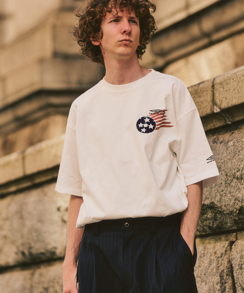 UMBRO′417 USA26 BALL LOGO TEE — футболка с логотипом