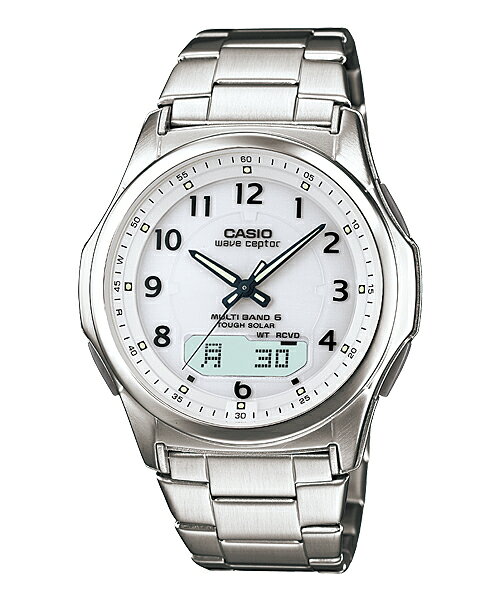 CASIO WVA-M630D-7AJF радиочасовой солярный корректор WAVE CEPTOR WVA-M630D-7AJF, белый, официальный японский модель, MULTI BAND 6