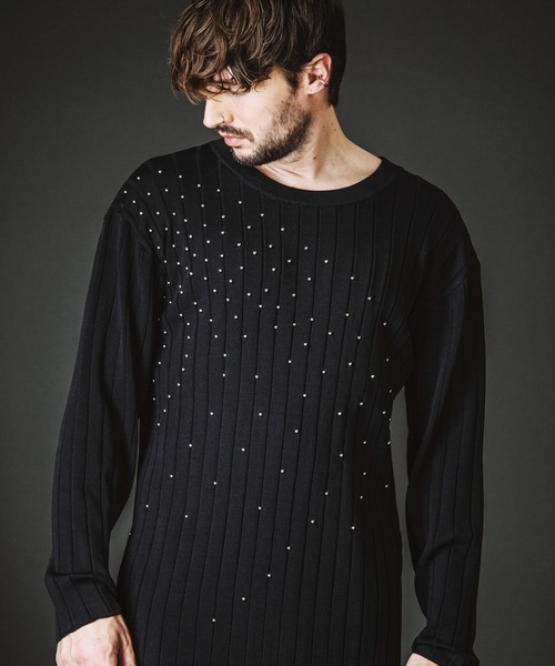 NO ID. вязаный пуловер со стразами (Studs Knit Pullover)