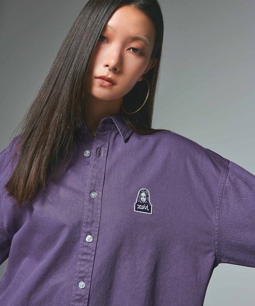 TONAL FACE L/S SHIRT — рубашка с тональным принтом, длинный рукав