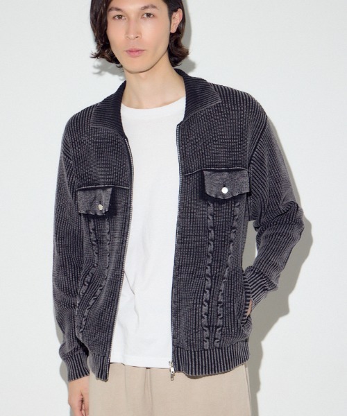 Vintage wool knit cardigan — винтажный шерстяной кардиган