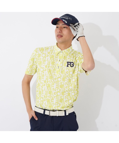 FILA GOLF гольф-рубашка UV-кат, впитывающая пот, полуприлегающая, короткий рукав, материал из хитинов леса