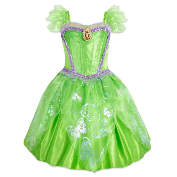 Disney официальная одежда Tinker Bell костюм для детей Peter Pan, платье феечки, костюм для праздника, размеры для девочек