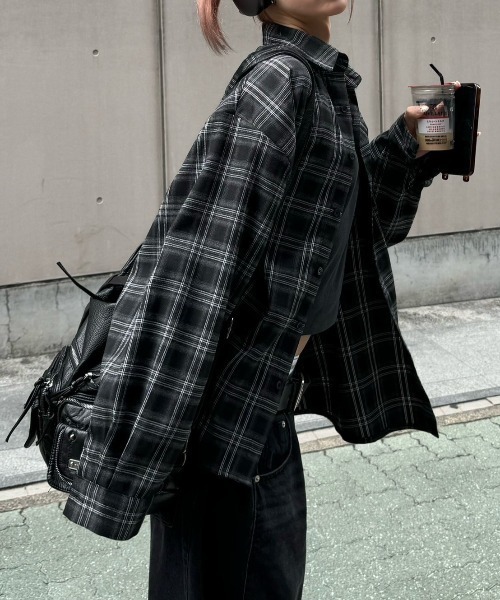 oversized check shirts — оверсайз рубашка в клетку (Chikashitsu +)