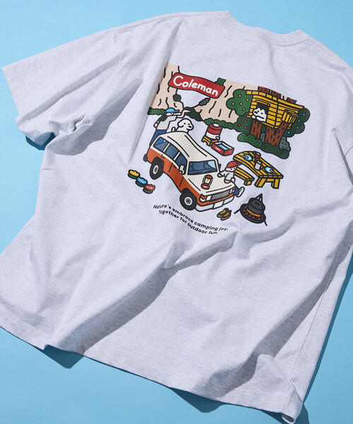 Coleman × matsui × FREAK'S STORE — футболка Blackprint «Rocky Camping»