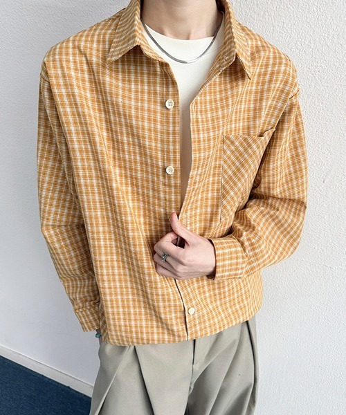 Oversize Retrocheck хлопковая рубашка