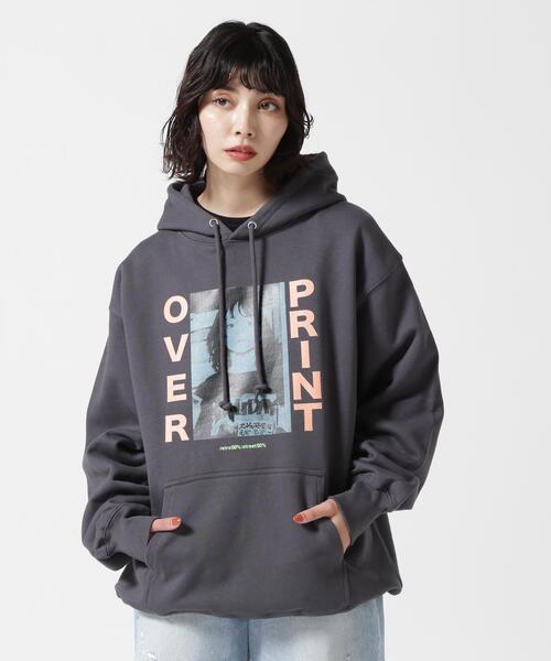 overprint/VOL.01 HOODIE — худи с оверпринтом