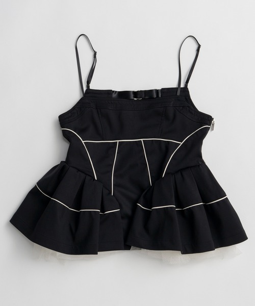 Piping Peplum Tunic — туника с пипингом и пеплумом