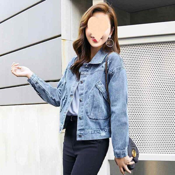 Жакет Redies Denim Jacket Gジャン Aurora spring/autumn длинный рукав перья отделка классический кэжуал