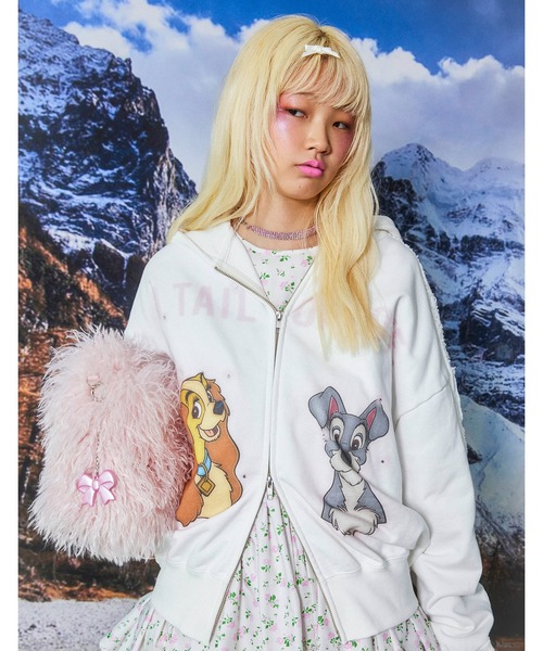 little sunny bite Disney collection — Lady & Tramp zip hoodie